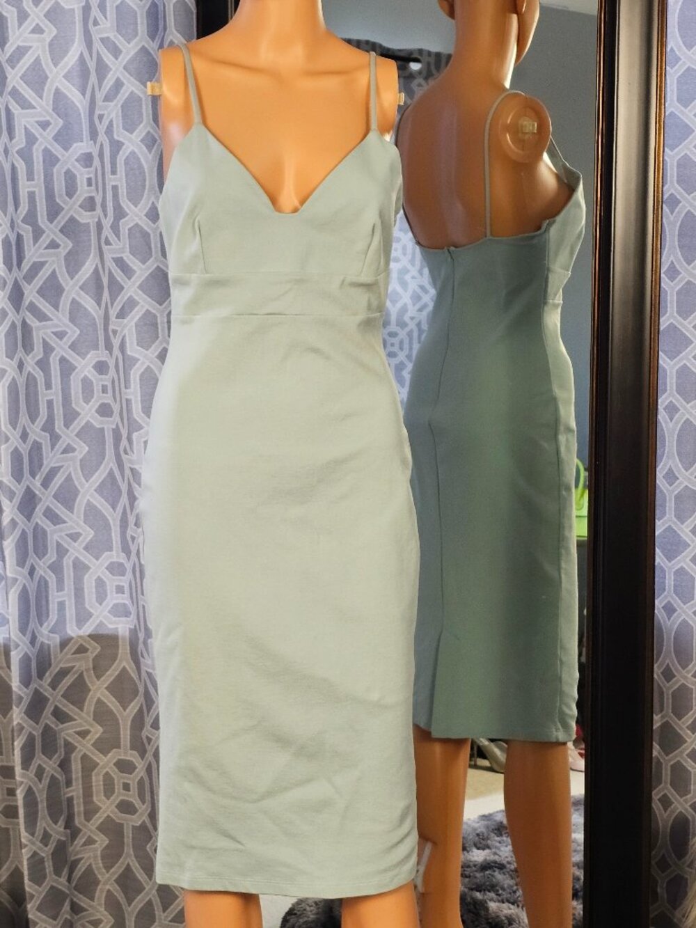 Lulus "Don't Tell 'Em" Bodycon Midi Dress, XS